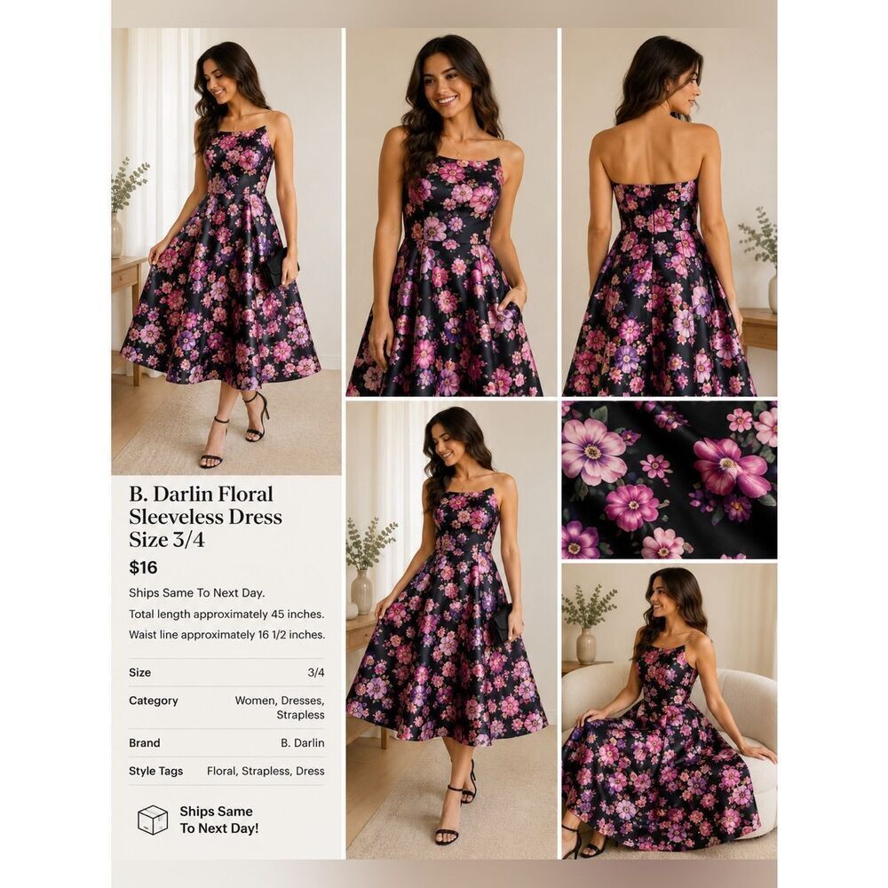 B. Darlin Floral Dress Size 3/4